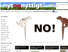 Tablet Screenshot of nytognyttigt.dk